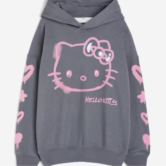 Hello kitty gray hoodie - Picture 1 of 6